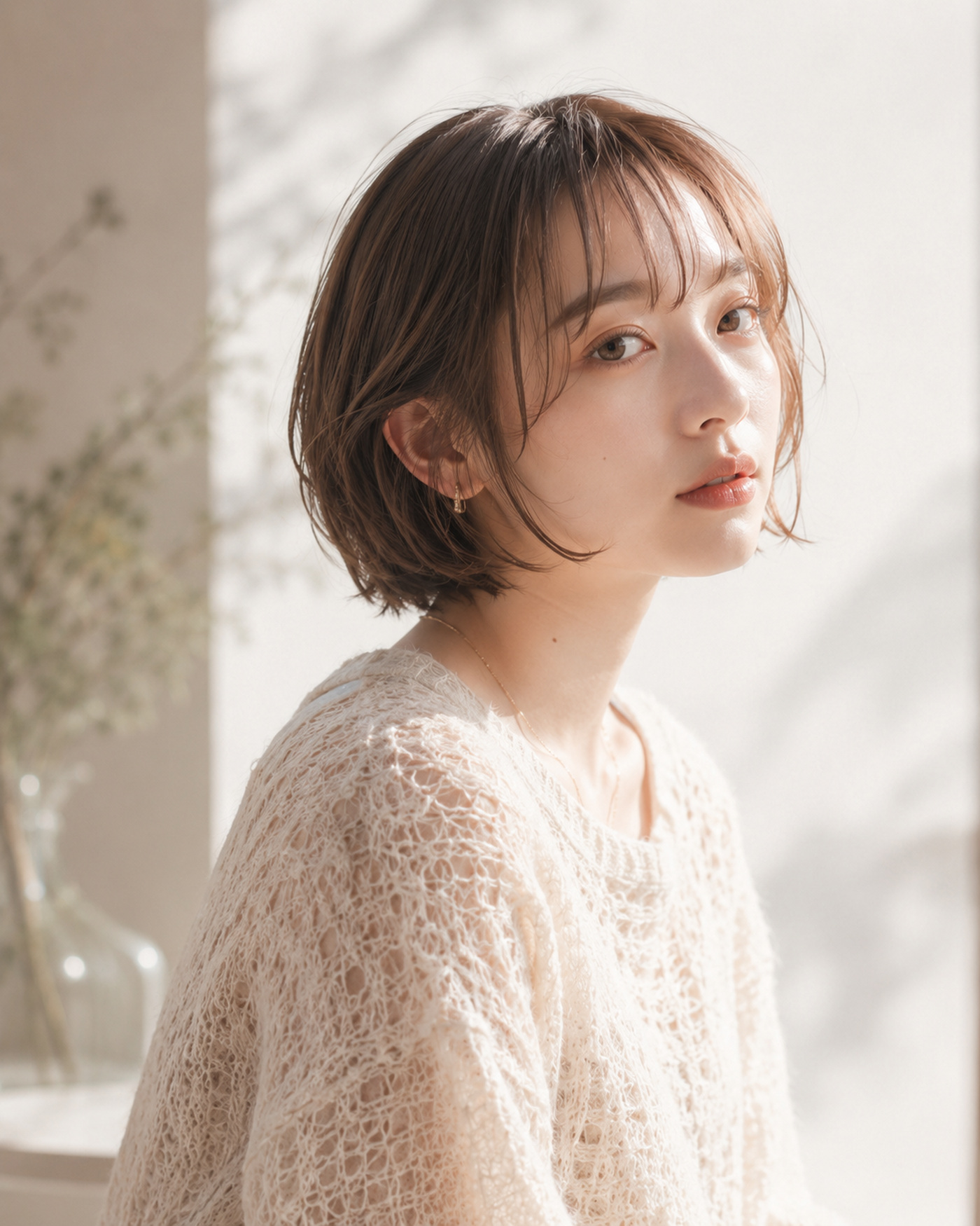 抜け感のあるボブスタイル