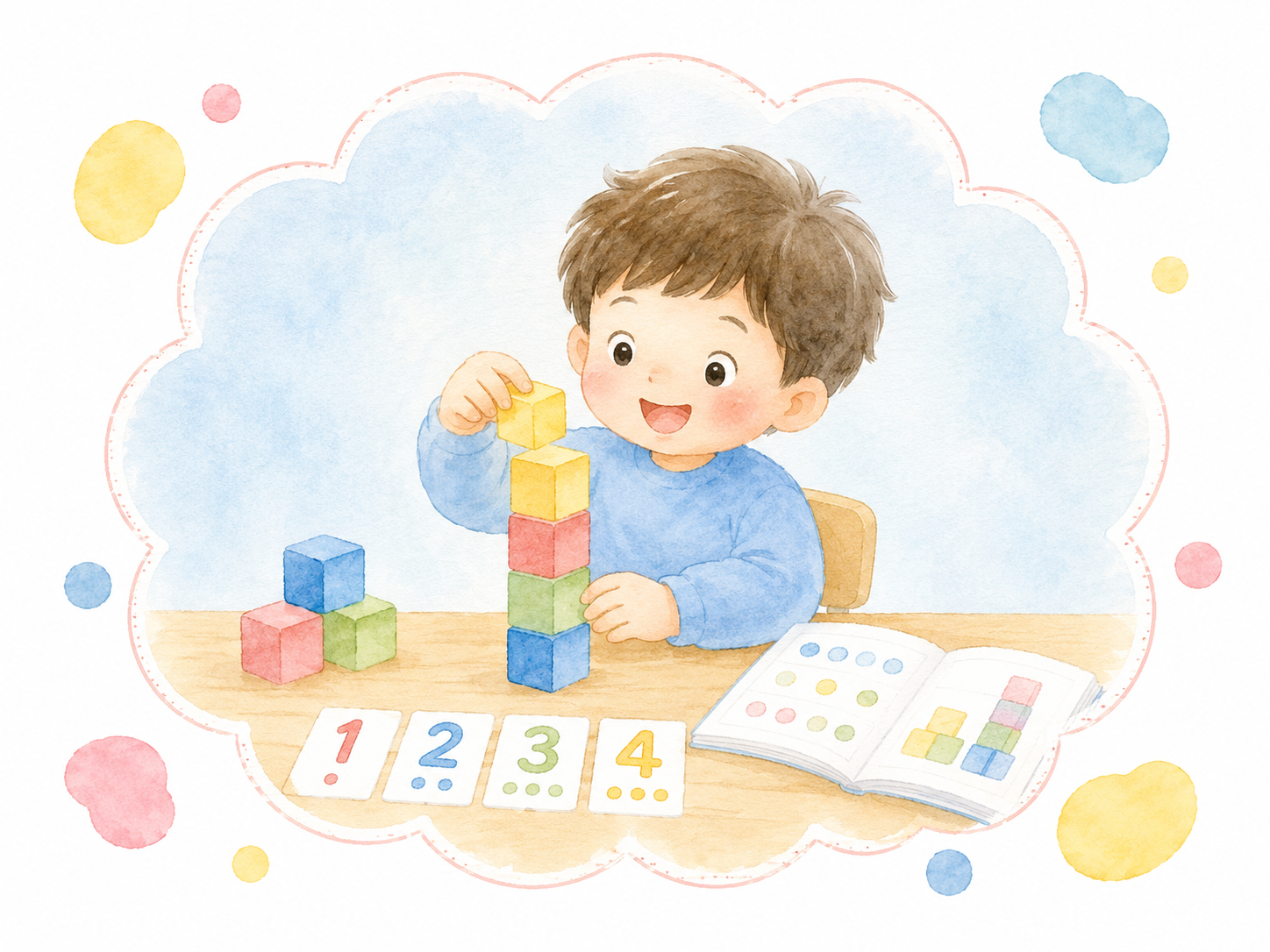 ブロックと数字で楽しく学ぶ幼児コース